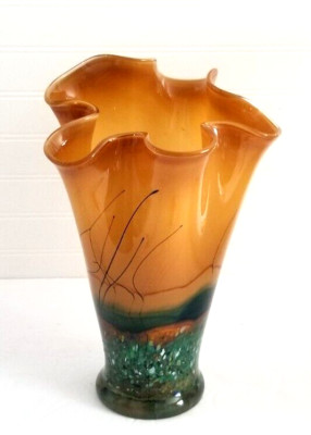 Mihai Topescu アートガラス花瓶 ミハイ トペスク アート ガラス花瓶