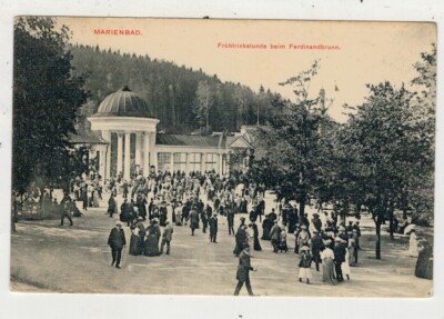 Marienbad Frühtrinkstunde beim Ferdinandbrunn