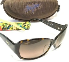 MAUI JIM NALANI SUNGLASSES Tortoise Frames Maui Rose Polarized Lenses MJ 295-10