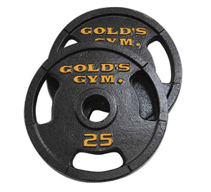 gold's gym 25 lb plates
