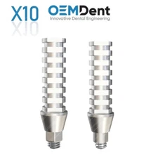 x10 Titanium Temporary Abutment NobelActive®️NP Conical Compatible Hex/Non Hex