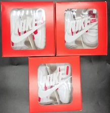 Nike Max 90 OG Crib Infant Booties 3 Pair Sz 3c 3c 2c Red/White NIB