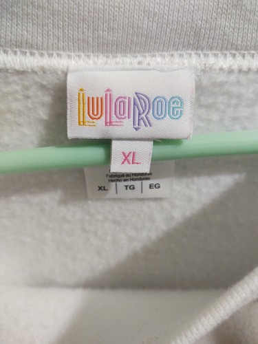 lularoe sweatshirt White Unicorn Pullover XL New without Tags - Picture 3 of 3