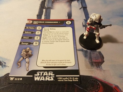 Star Wars Miniatures Champions of the Force 36 Republic Commando - Sev