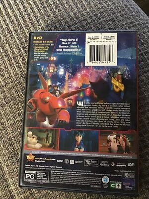BIG HERO 6 2014 DISNEY DVD JAMES CROMWELL | eBay