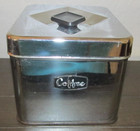 Vtg  Signature MCM Metal Kitchen Canister Set of 4 Flour Sugar Coffee Tea Retro — photo 9