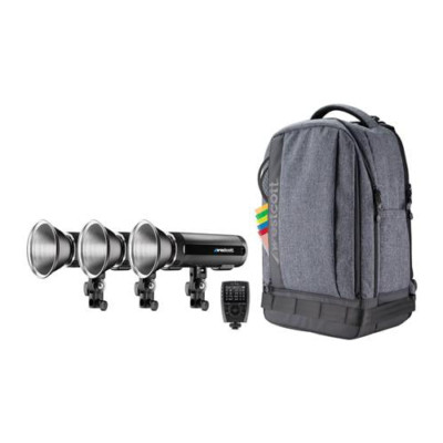 Westcott FJ200 Strobe 3 Light Backpack Kit with Universal Wireless Trigger