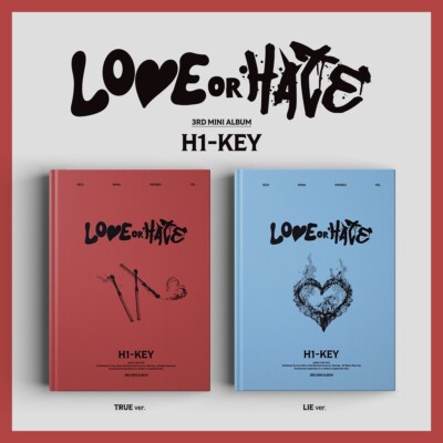 H1-KEY 3rd Mini Album [LOVE or HATE] Random Ver. CD+P.Book+P.Card+Sticker+Poster