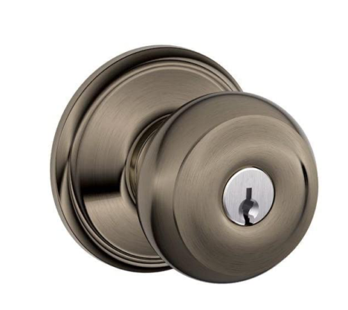 SCHLAGE Georgian Knob Keyed Entry Lock, F51A GEO | eBay