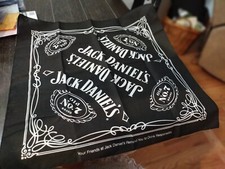 Jack Daniels Bandana Old No. 7 Black  White 21  x 21  - Brand New F9