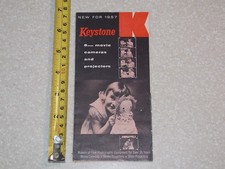 KEYSTONE 8MM MOVIE CAMERAS AND PROJECTORS NEW FOR 1957 BROCHURE FLYER AD
