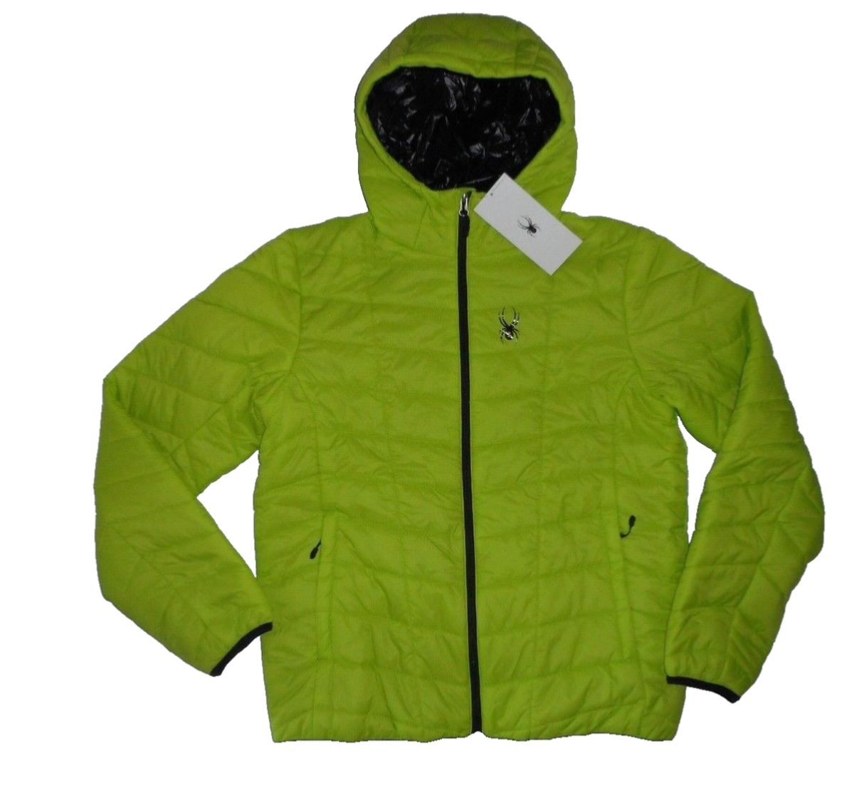 SPYDER Mojito Green TRYTON INSULATED Winter HOODED JACKET Mens 