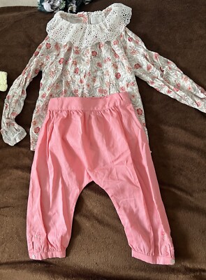 tartine et chocolat Pants And Dress Pink Set 2a / 18 Months