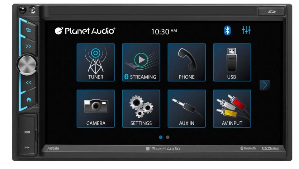 Planet Audio P695MB 6.95" 2-DIN Touchscreen Bluetooth MECH-LESS 320W Stereo New - Image 2 of 3