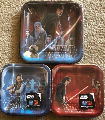 New Starwars The Last Jedi DesignWare Disposable Party Paper Plates