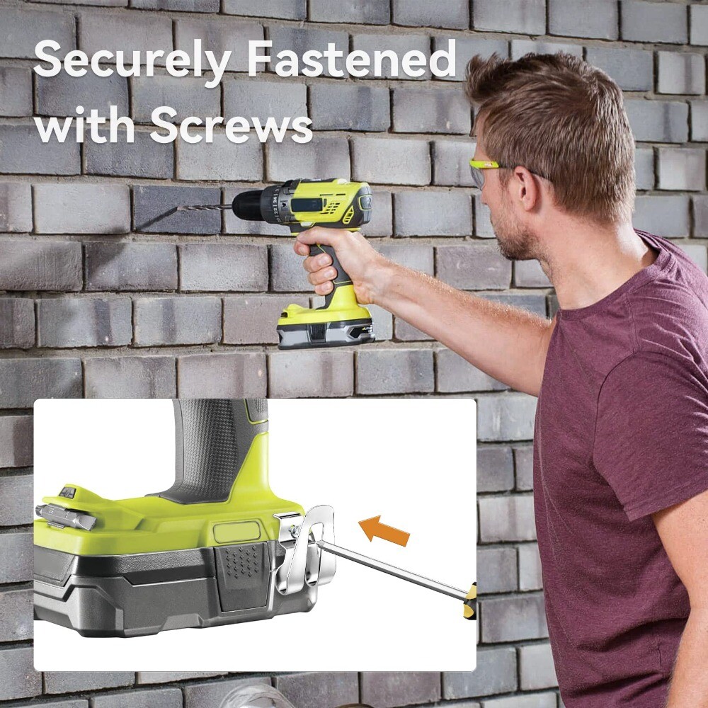 10pcs 12V/18V Belt Clip Stainless Steel Tool Belt Clip Ridgid 18 Volt