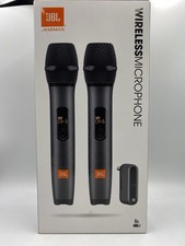 New JBL Wireless Two Microphone System with Dual-Channel Receiver Black 