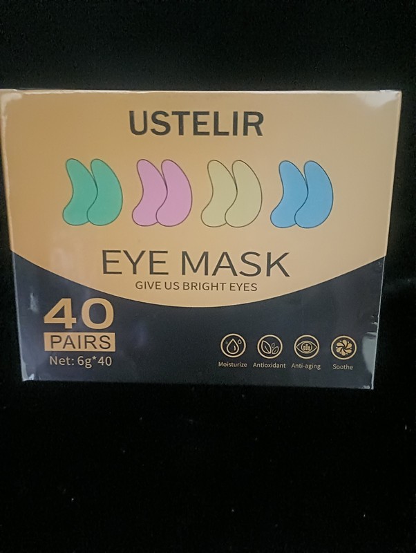 USTELIR Under Eye Patches 40 Pairs Eye Mask Set Treatment Dark Circles Puffy Eye