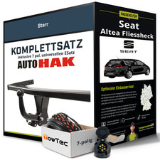 Anhängerkupplung starr für SEAT Altea Fliessheck +E-Satz Set NEU