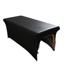 Lash Bed Cover - High Elasticity Topper, Vinyl Massage Table Black