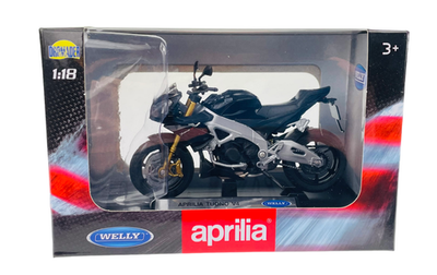 WELLY APRILIA TUONO V4 1:18 MOTORCYCLE DIE CAST MODEL NEW IN BOX