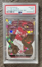 2023 Bowman #BCP-65 Elly De La Cruz Chrome Prospects Atomic Refractors PSA 9