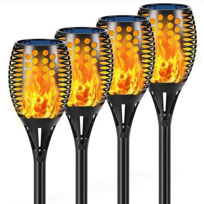 Aityvert Solar Torch Lights, 43'' Flickering Flames Outdoor Waterproof Landsca...
