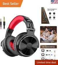 Professional DJ Headphones Over-Ear Studio Monitor with 50mm Neodymium Drivers