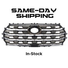 Front Bumper Grille Assembly For 2022-2024 Toyota Tundra Platinum Smoked Chrome Front Bumper Grille Assembly For 2022-2024 Toyota Tundra Platinum Smoked Chrome
