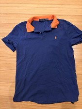 Polo Ralph Lauren Kids XL 18-20 Blue Short Sleeve Polo Shirt 100 Cotton