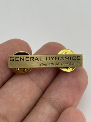 Vintage General Dynamics ''Strength On Your Side'' Hat Lapel Pin, Backpack Pin