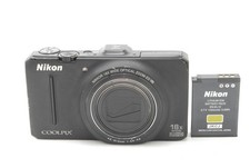 [Ecc+5] Nikon Coolpix S9300 fotocamera digitale nera 16,0 MP 18x dal Giappone