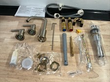 Válvula de grifo de lavabo de baño de arco alto de níquel cepillado Gibson Moen TV6142BN incluida