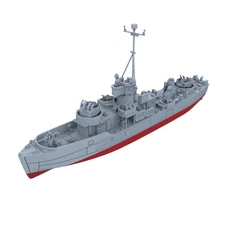 SSC72764S 1/72 Military Model Kit USS Landing Craft Support LSM Mk3 FULL HULL