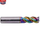 1/2" 3 Flute Carbide 45° Helix End Mill For Aluminum - Square End - DLC Coated