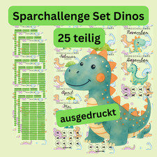 Dinosaurier Sparchallenge Jahres a6 25 set um...