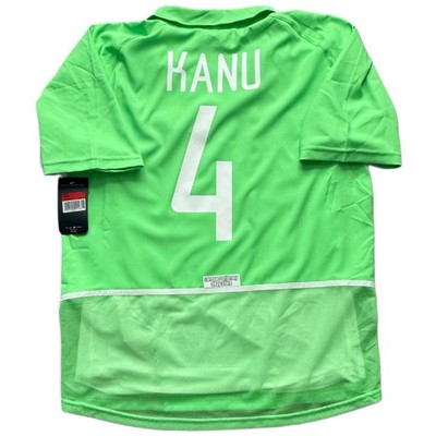 2002/04 Nigeria Authentic Home Jersey #4 Nwankwo Kanu Large Nike