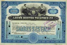 Loews Boston Theatres Co. 1932 Kino Gry świetlne Metro Goldwyn Mayer Nowy Jork TOP