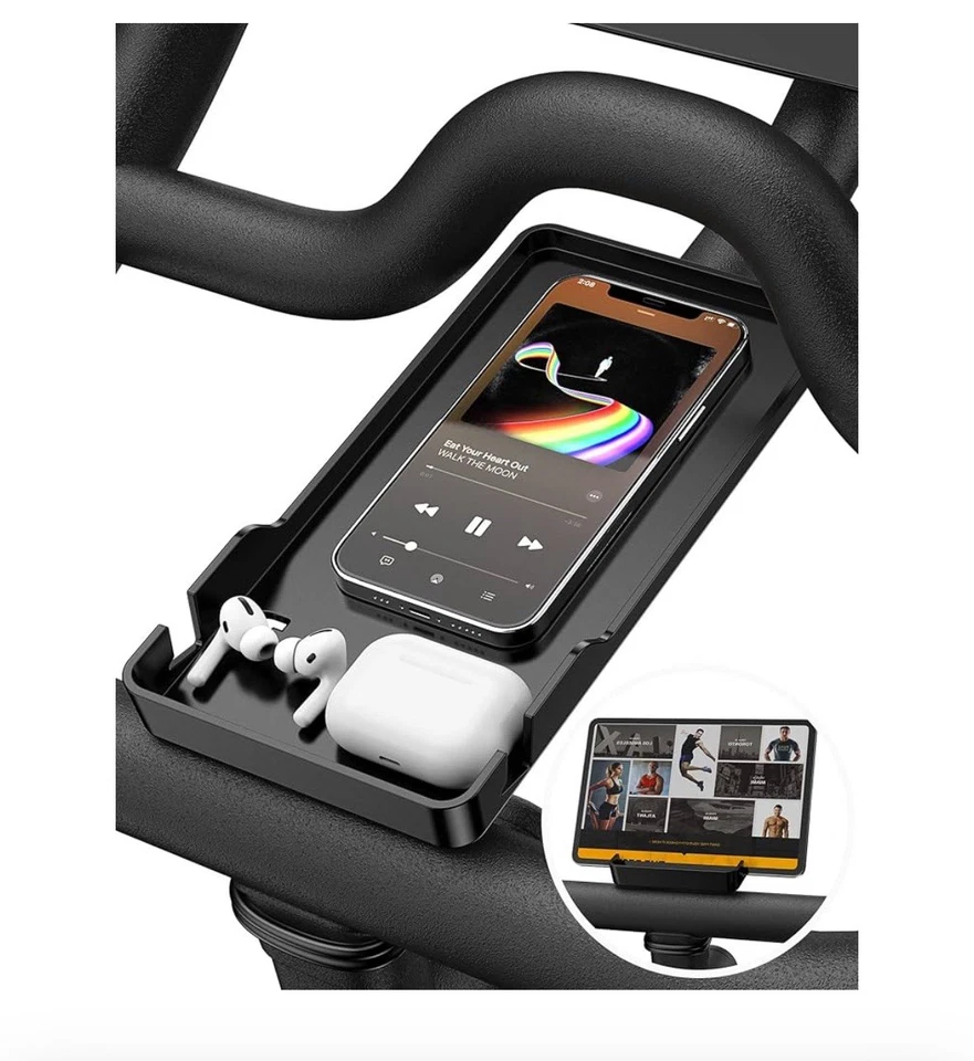 Peloton Bike - Mint Condition, includes accessories, weights, mat, phone holder - Image 4 of 4