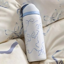 Owala Freesip Water Bottle Stainless Steel 24oz 32oz Multicolor Blue Bow Bottle