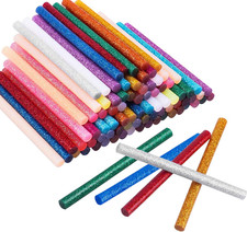 Mini Glitter Hot Glue Sticks 14 Colored for DIY Art Craft,4 Inches 80 Pcs 0.24 per gallon