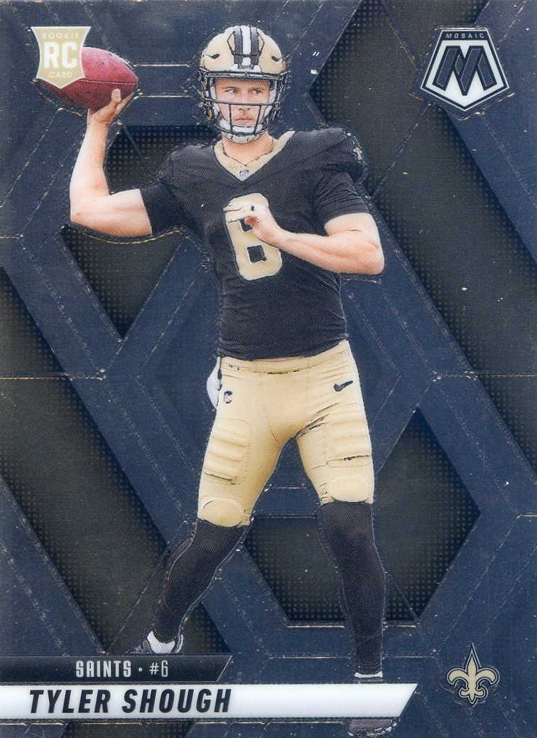 2025 Panini Mosaic Base  NO. 312 Tyler Shough, New Orleans Saints