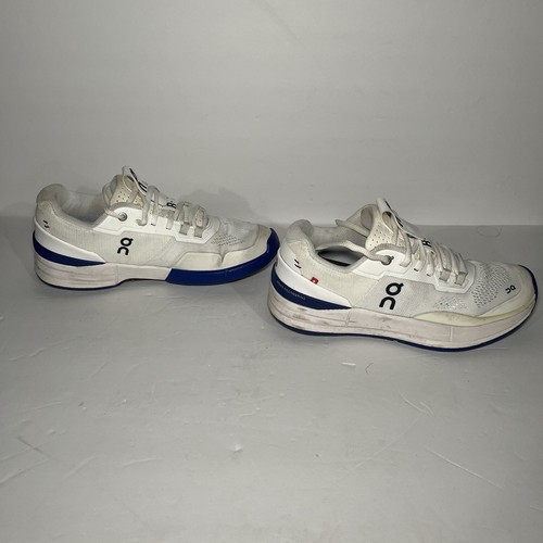On Cloud Schuhe Damen 8 weiß blau The Roger Pro Tennis Pickleball Turnschuhe - Bild 4 von 7