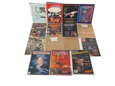 Star Trek Magazine Brochure Paper Vintage Lot