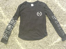 VS PINK Bling 3/4 football raglan logo Xs New Plz Read (S-BG)