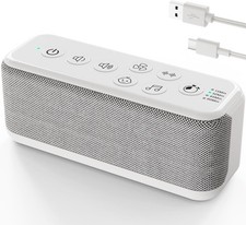 White Noise Machine for Office Privacy  Noise Canceling, USB Rechargeable So...