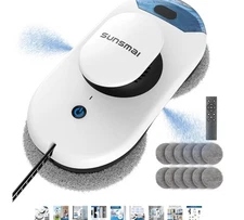 Window Cleaning Robot with Dual Water Spray, 2800Pa Upgrade Anti-clogging,...