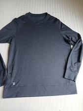 Vuori Sweater Mens Large Ponto Performance Crew Neck Stretch Active Zip Pocket 