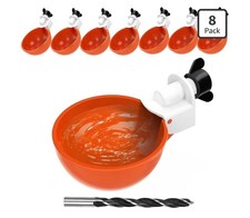 8 Pack Large Automatic Chicken Waterer Cups Poultry Feeder Cups for Chicken Duck