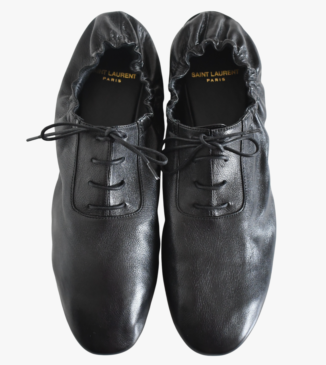 ?️Scarpe Oxford SAINT LAURENT Paris Vernueil da uomo in pelle nera EU 43 US 9.5 10